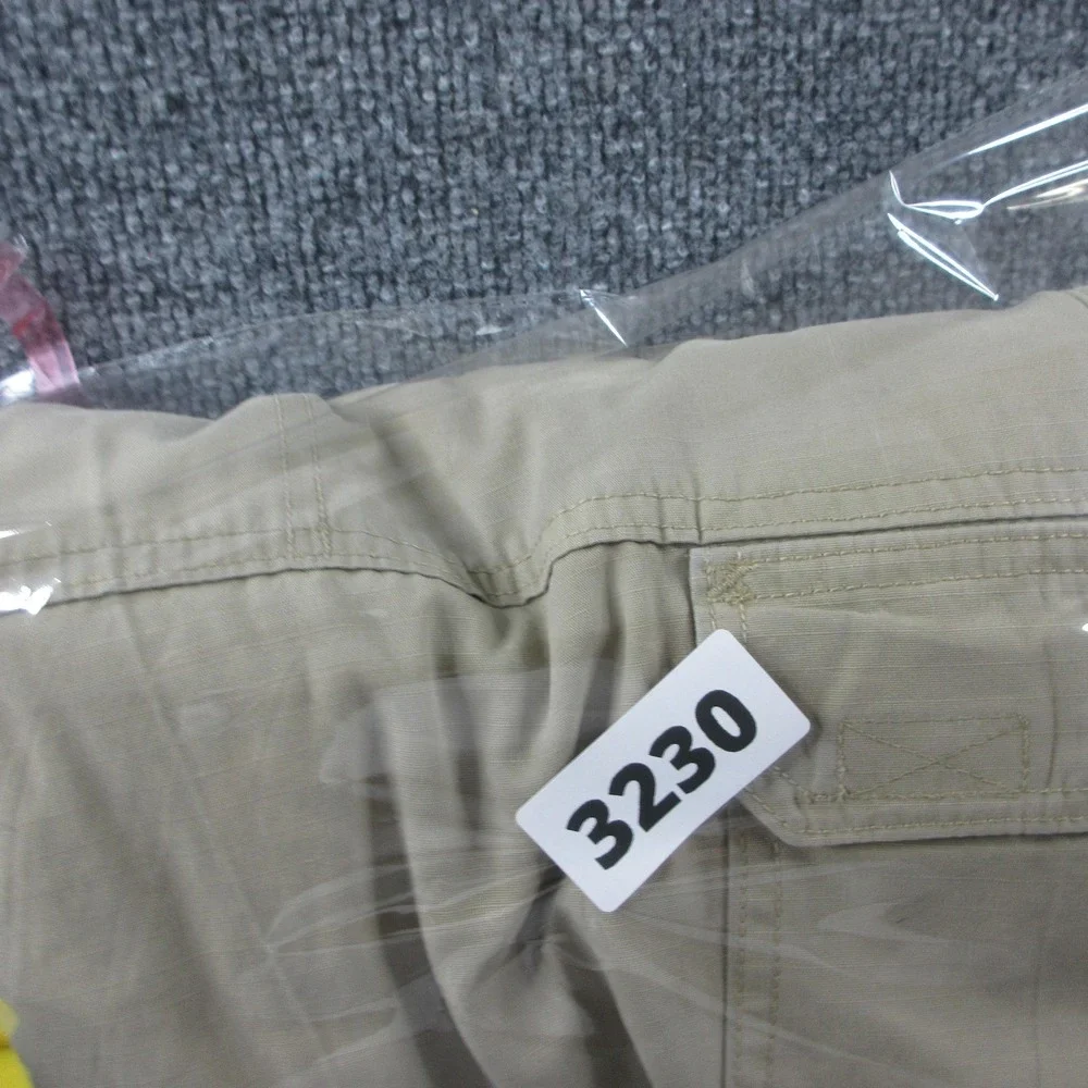 5.11 Tactical Cargo Pants Mens 36x29 Beige Ripstop Elastic Waist Workwear Hiking